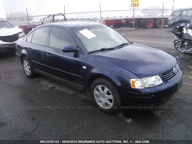 WVWMA23B8YP364130 - 2000 VOLKSWAGEN PASSAT GLS BLUE photo 1