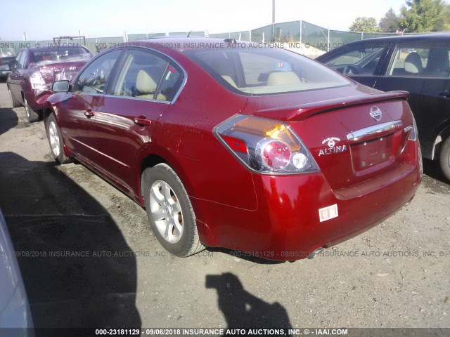 1N4CL21E07C224233 - 2007 NISSAN ALTIMA HYBRID RED photo 3