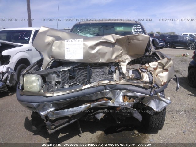 5TBRN34112S314973 - 2002 TOYOTA TUNDRA ACCESS CAB SR5 BEIGE photo 6