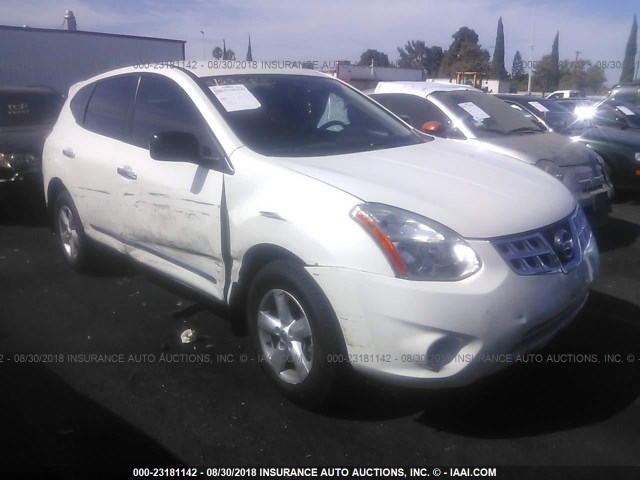 JN8AS5MTXCW255762 - 2012 NISSAN ROGUE S/SV WHITE photo 1