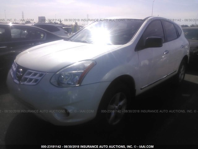 JN8AS5MTXCW255762 - 2012 NISSAN ROGUE S/SV WHITE photo 2