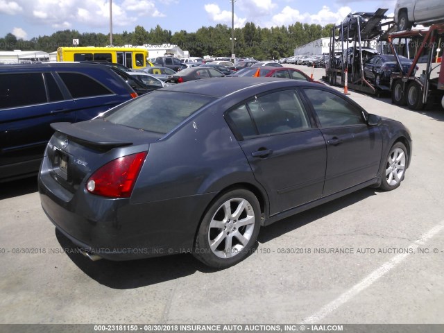 1N4BA41E28C829465 - 2008 NISSAN MAXIMA SE/SL GRAY photo 4