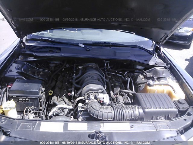 2B3KA53H68H109690 - 2008 DODGE CHARGER R/T GRAY photo 10