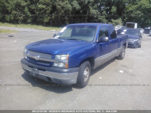 1GCEC19X83Z147878 - 2003 CHEVROLET SILVERADO C1500 BLUE photo 2