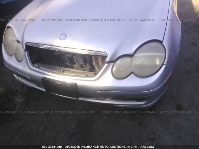 WDBRN40J83A492377 - 2003 MERCEDES-BENZ C 230K SPORT COUPE SILVER photo 6