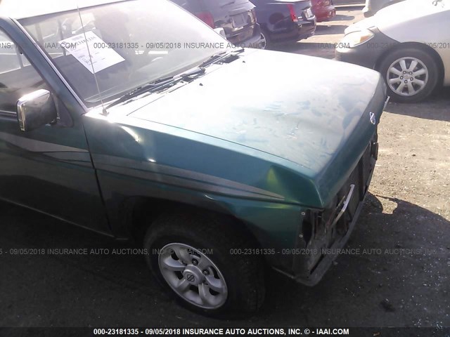 1N6SD11S4VC415117 - 1997 NISSAN TRUCK XE GREEN photo 6