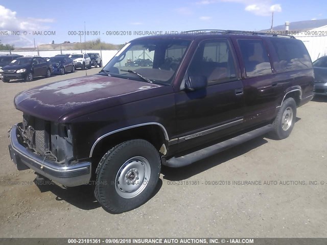 3GKFK16R8TG501450 - 1996 GMC SUBURBAN K1500 PURPLE photo 2