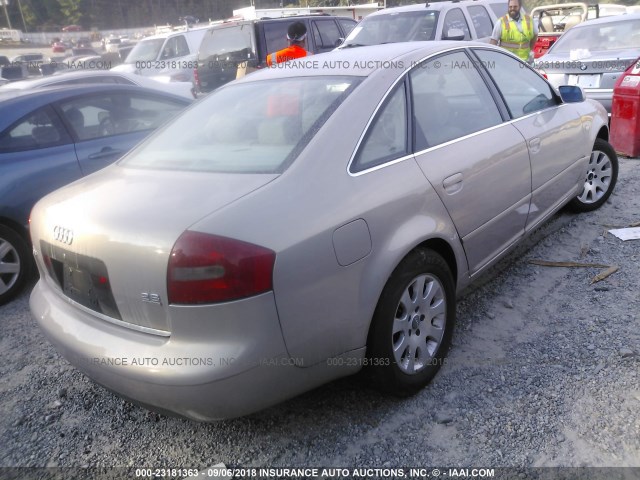 WAUEH64B71N124684 - 2001 AUDI A6 2.8 QUATTRO BEIGE photo 4