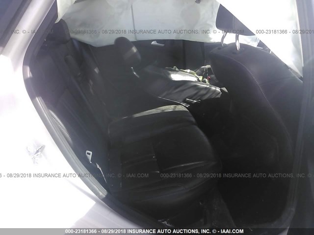 1FAHP3N2XCL130841 - 2012 FORD FOCUS TITANIUM WHITE photo 8