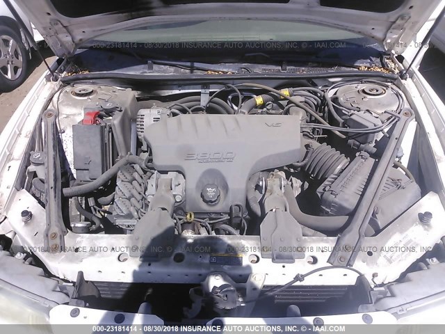 2G4WB52K631151736 - 2003 BUICK REGAL LS WHITE photo 10