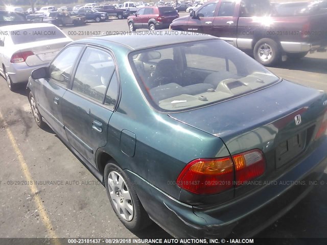 2HGEJ6614YH557668 - 2000 HONDA CIVIC SE GREEN photo 3