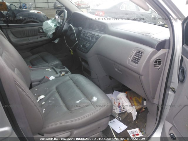 5FNRL18004B124950 - 2004 HONDA ODYSSEY EXL SILVER photo 5