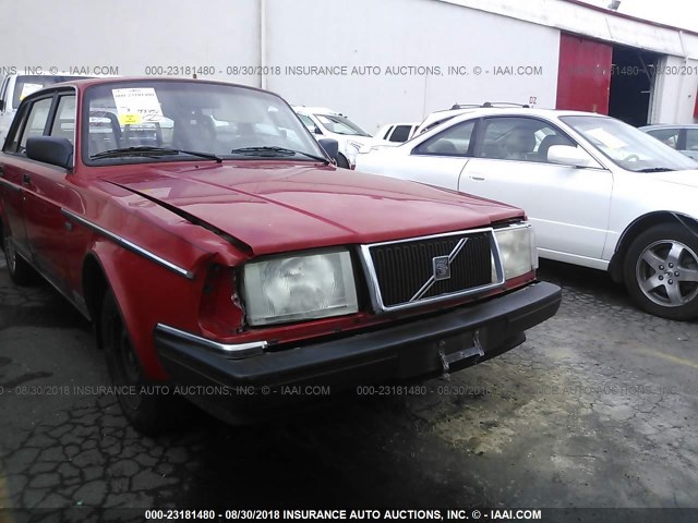 YV1AA8841M1443095 - 1991 VOLVO 240 RED photo 6