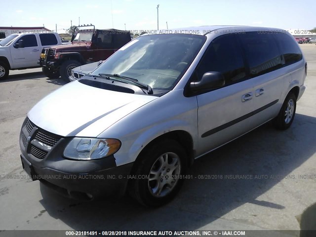 2D4GP44L03R127754 - 2003 DODGE GRAND CARAVAN SPORT SILVER photo 2