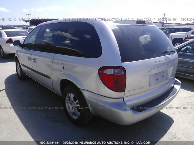 2D4GP44L03R127754 - 2003 DODGE GRAND CARAVAN SPORT SILVER photo 3