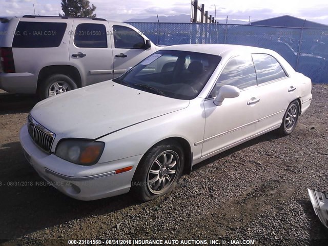 KMHFU45D81A133257 - 2001 HYUNDAI XG 300 WHITE photo 2