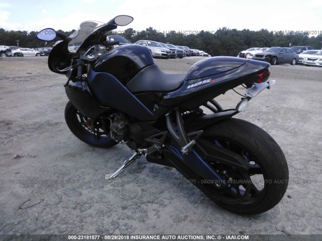 4MZHL04D283B01475 - 2008 BUELL 1125 R BLUE photo 3