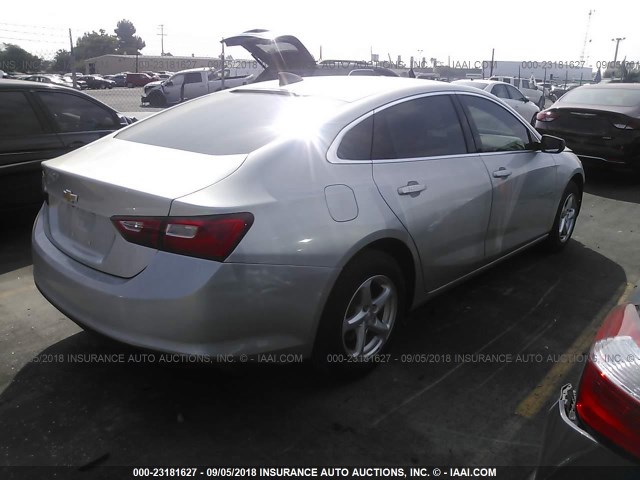 1G1ZB5ST0HF224229 - 2017 CHEVROLET MALIBU LS 银色 照片 4