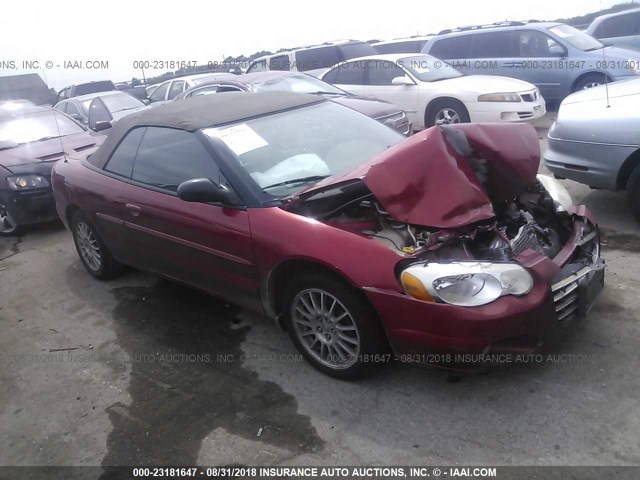 1C3EL55R26N212013 - 2006 CHRYSLER SEBRING TOURING RED photo 1