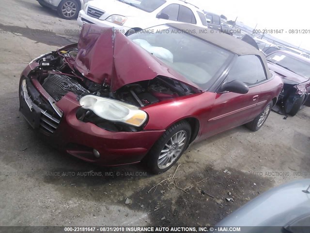 1C3EL55R26N212013 - 2006 CHRYSLER SEBRING TOURING RED photo 2