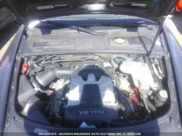 WAUKGAFB0BN064125 - 2011 AUDI A6 PRESTIGE შავი ფოტო 10