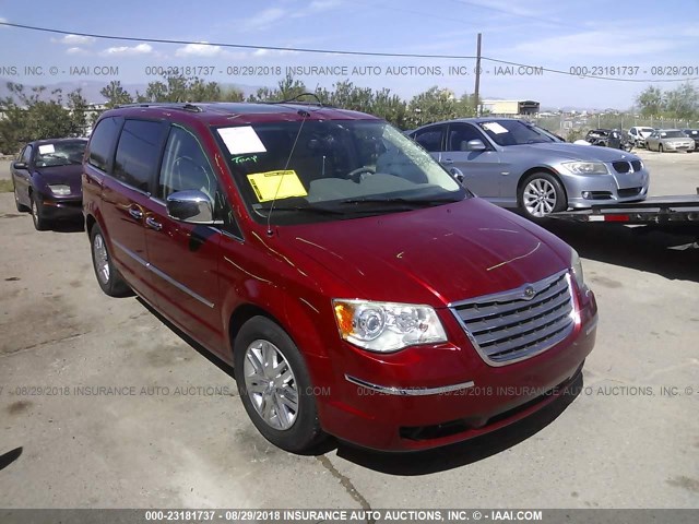2A8HR64X09R509777 - 2009 CHRYSLER TOWN & COUNTRY LIMITED RED photo 1