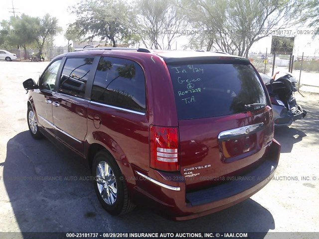 2A8HR64X09R509777 - 2009 CHRYSLER TOWN & COUNTRY LIMITED RED photo 3
