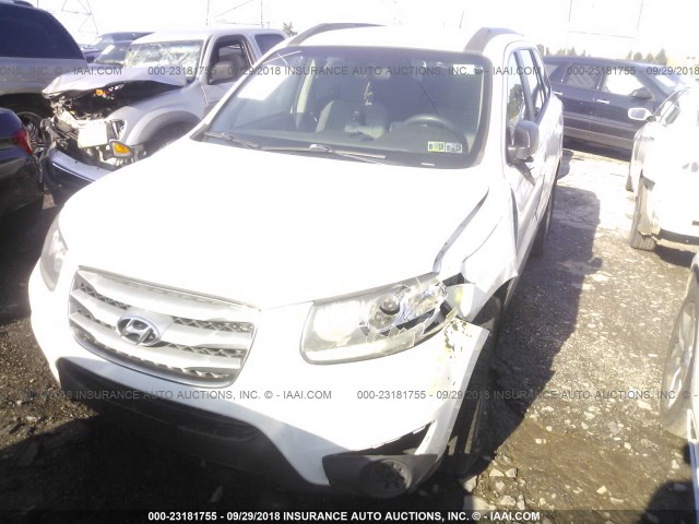 5XYZGDABXCG101054 - 2012 HYUNDAI SANTA FE GLS WHITE photo 6