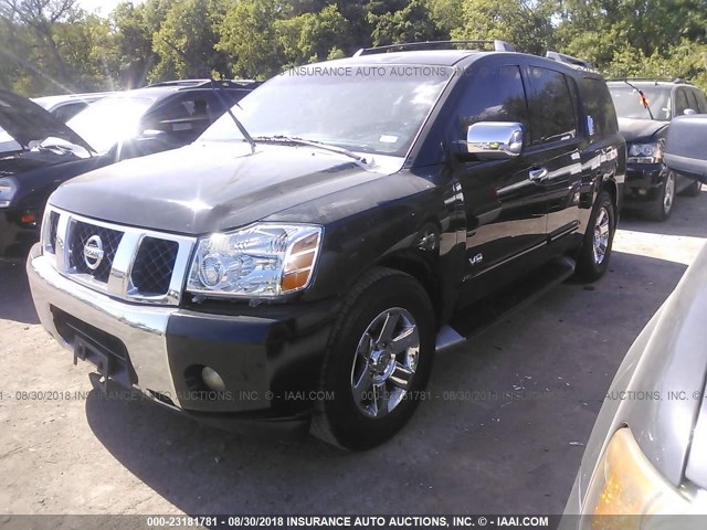 5N1AA08A46N743864 - 2006 NISSAN ARMADA SE/LE BLACK photo 2