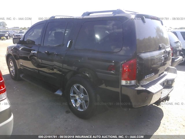 5N1AA08A46N743864 - 2006 NISSAN ARMADA SE/LE BLACK photo 3