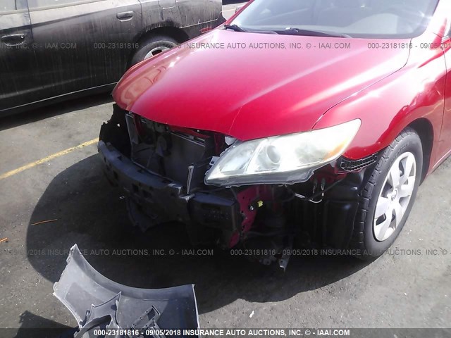 4T4BE46K09R051175 - 2009 TOYOTA CAMRY SE/LE/XLE წითელი ფოტო 6