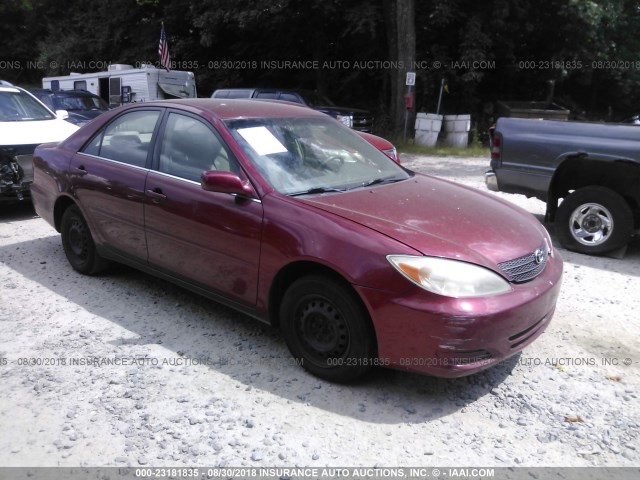 4T1BE32K43U222592 - 2003 TOYOTA CAMRY LE/XLE/SE 勃艮第红 照片 1