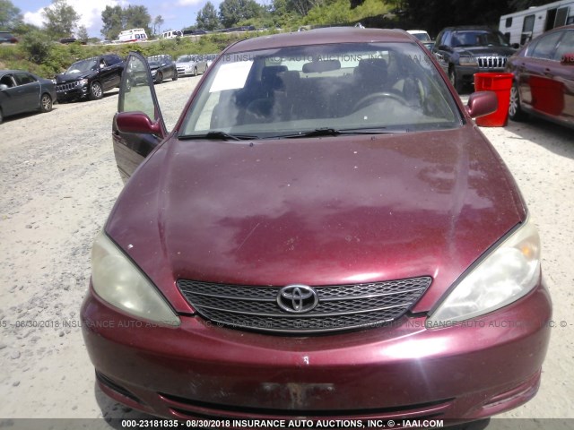4T1BE32K43U222592 - 2003 TOYOTA CAMRY LE/XLE/SE 勃艮第红 照片 6