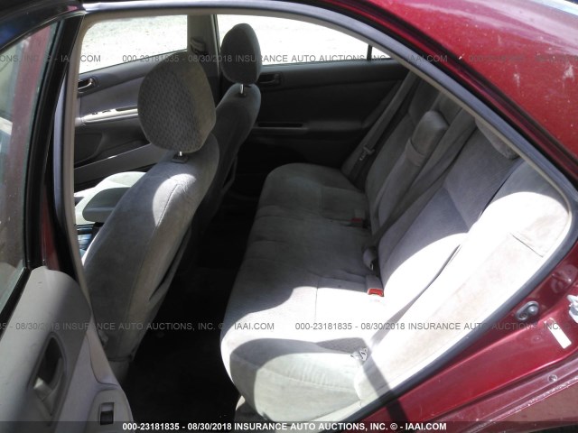 4T1BE32K43U222592 - 2003 TOYOTA CAMRY LE/XLE/SE 勃艮第红 照片 8