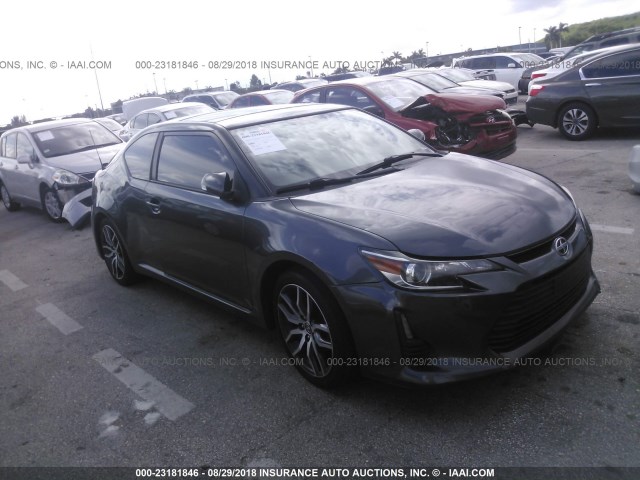 JTKJF5C76E3083148 - 2014 TOYOTA SCION TC 灰色 照片 1