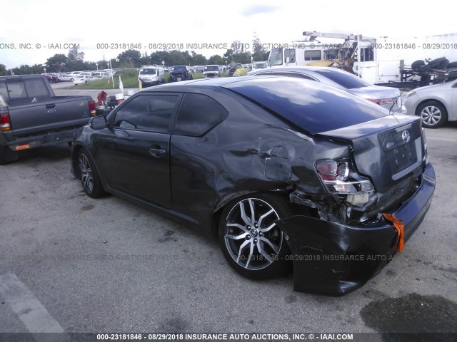 JTKJF5C76E3083148 - 2014 TOYOTA SCION TC 灰色 照片 3