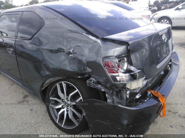 JTKJF5C76E3083148 - 2014 TOYOTA SCION TC 灰色 照片 6