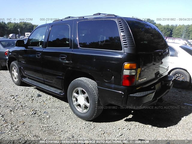 1GKEK63U24J190843 - 2004 GMC YUKON DENALI BLACK photo 3