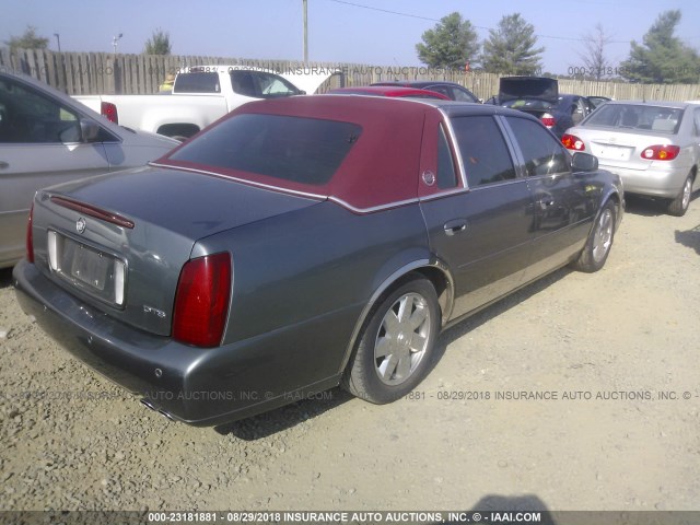 1G6KF57933U159510 - 2003 CADILLAC DEVILLE DTS GRAY photo 4