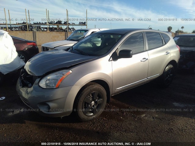 JN8AS5MT4BW576615 - 2011 NISSAN ROGUE S/SV/KROM GRAY photo 2