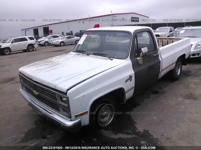 1GCDC14H4GJ179209 - 1986 CHEVROLET C10 WHITE photo 2