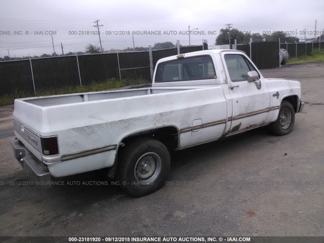 1GCDC14H4GJ179209 - 1986 CHEVROLET C10 WHITE photo 4