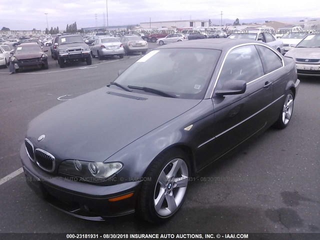 WBABV134X5JT23985 - 2005 BMW 325 CI SULEV GRAY photo 2