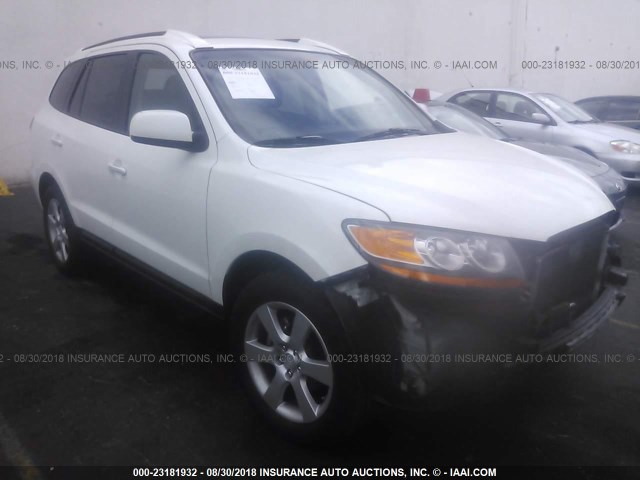 5NMSH13E18H146093 - 2008 HYUNDAI SANTA FE SE/LIMITED WHITE photo 1