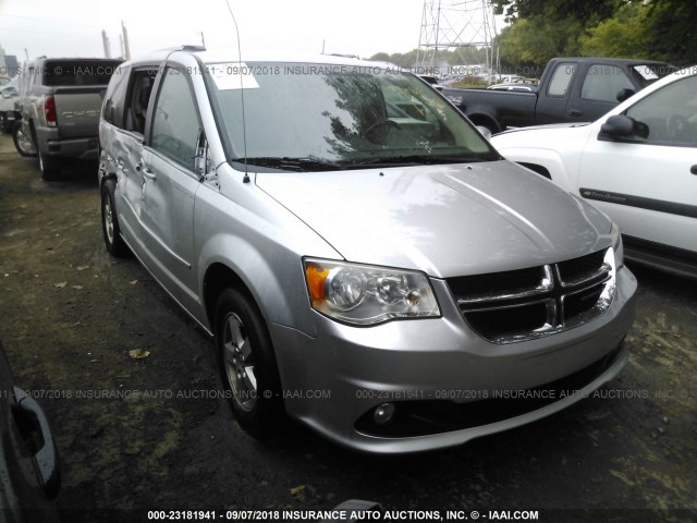 2D4RN5DG3BR646769 - 2011 DODGE GRAND CARAVAN CREW SILVER photo 1