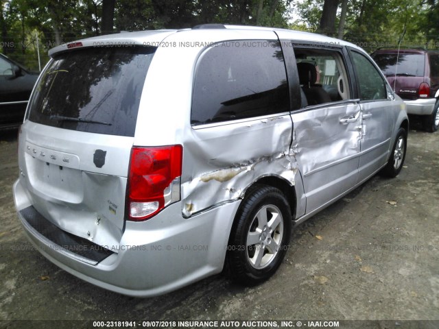 2D4RN5DG3BR646769 - 2011 DODGE GRAND CARAVAN CREW SILVER photo 4