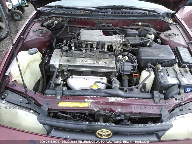 1NXAE09EXPZ063822 - 1993 TOYOTA COROLLA LE/DX RED photo 10