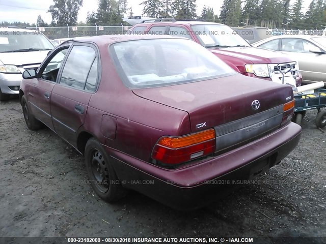 1NXAE09EXPZ063822 - 1993 TOYOTA COROLLA LE/DX RED photo 3