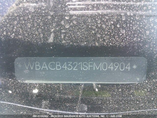 WBACB4321SFM04904 - 1995 BMW 325 I AUTOMATIC BLACK photo 9