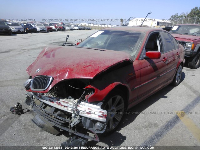 WBAET37453NJ30111 - 2003 BMW 325 I RED photo 2